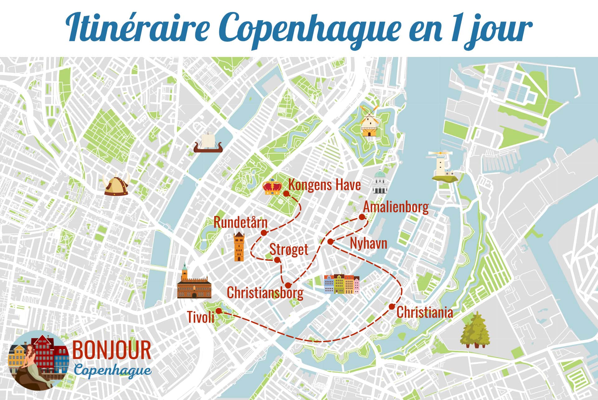 map 4 jours copenhague